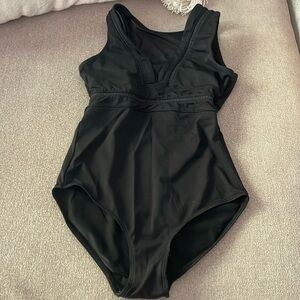 Bloch size 12 girls black dance leotard